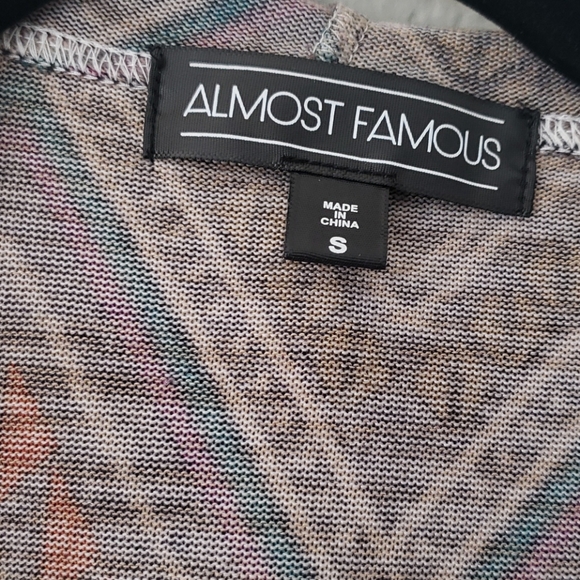 Almost Famous Tribal Print Soft Hooded Sweater - Picture 2 of 5